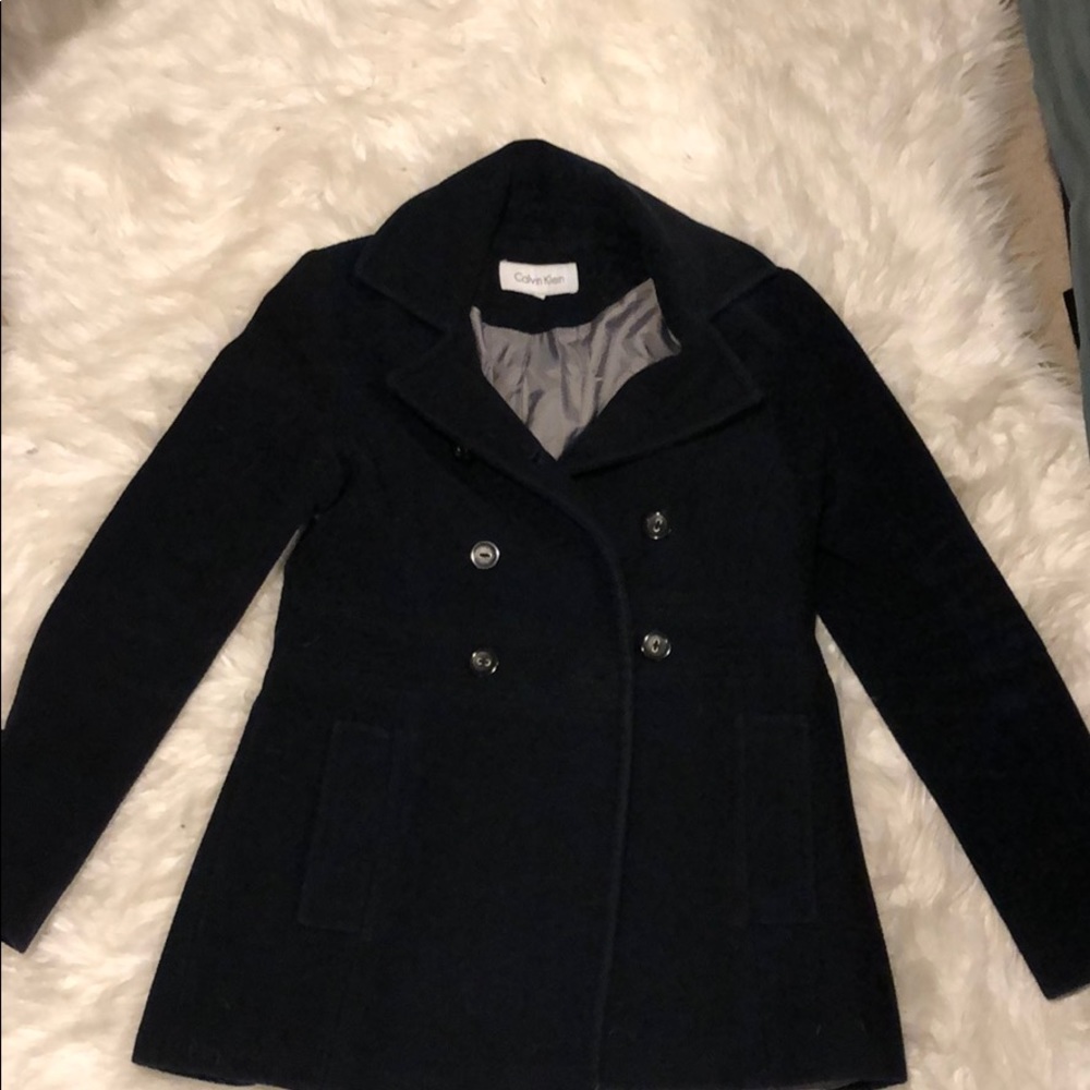 Calvin Klein Navy Peacoat